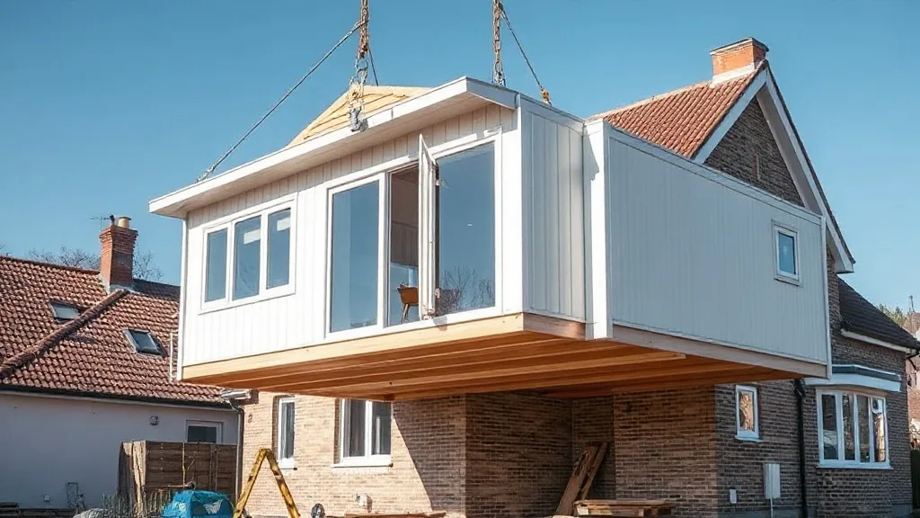 prefab aanbouw